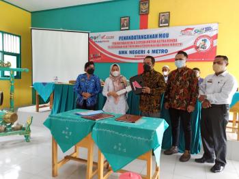 TDM Resmikan SMKN 4 Metro Sebagai Sekolah TBSM Binaan Honda